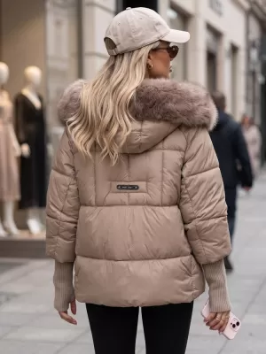 Női kabát DSTREET TY5740 BÉZS