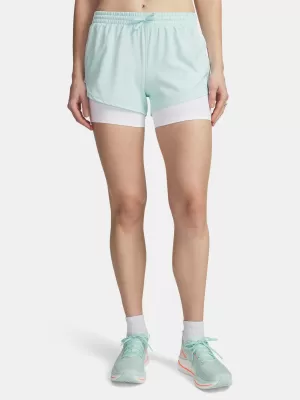 Női rövidnadrág UNDER ARMOUR UA VELOCITI PRO 4IN 2N1 SHORT 6009610-703 ZÖLD