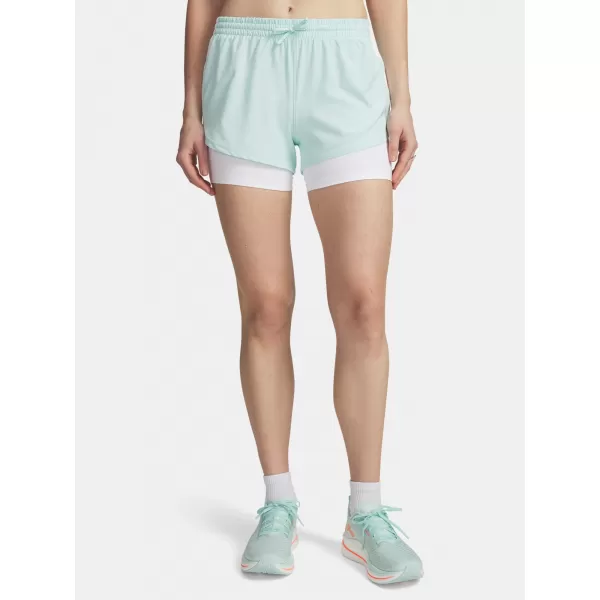  Női rövidnadrág UNDER ARMOUR UA VELOCITI PRO 4IN 2N1 SHORT 6009610-703 ZÖLD 