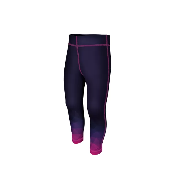  Gyerek funkcionális leggings WAMU MOZAIKA SÖTÉTLILA 