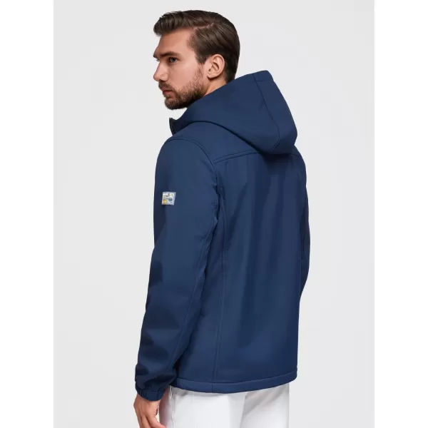  Férfi softshell kabát OMBRE OM-JANP-0292 SÖTÉTKÉK 