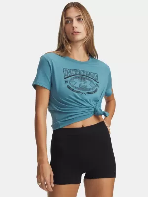 Női póló UNDER ARMOUR W VARSITY SS 6010592-466 KÉK