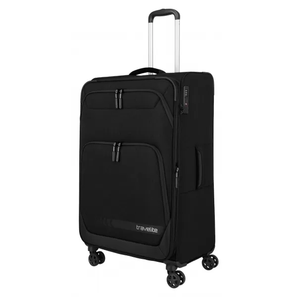  Bőrönd TRAVELITE Kick Off 4w L exp FEKETE 