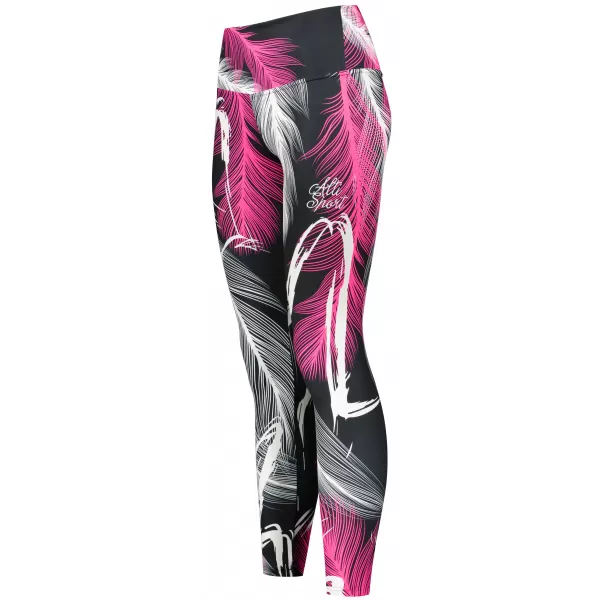  Női prémium hosszú leggings (új méretek) ALTISPORT VOJ/ALW001LEG05 FEKETE/RÓZSASZÍN 