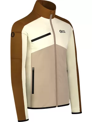 Férfi powerfleece pulóver NORDBLANC CUSP NBSFM8334 BARNA