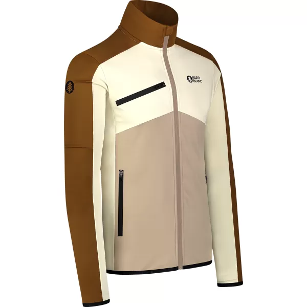  Férfi powerfleece pulóver NORDBLANC CUSP NBSFM8334 BARNA 