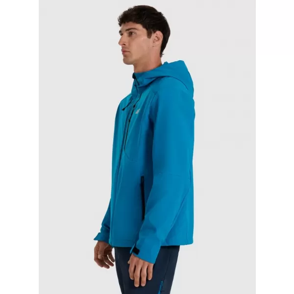  Férfi softshell kabát 4F RAW25TSOFM506 KÉK 