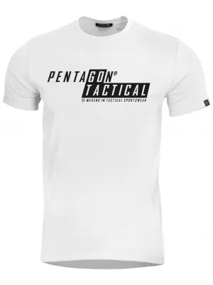 Férfi póló PENTAGON AGERON GO TACTICAL K09012-GT-00 FEHÉR