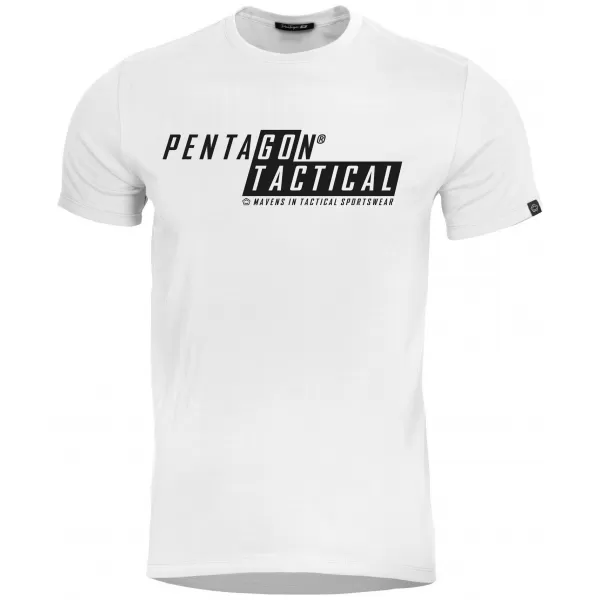  Férfi póló PENTAGON AGERON GO TACTICAL K09012-GT-00 FEHÉR 