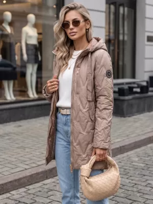 Női kabát DSTREET TY5767 BÉZS