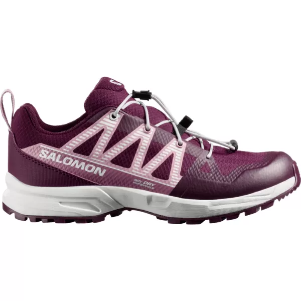  Gyerekcipők SALOMON OUTSCAPE WATERPROOF L49212600 TÉLI VIRÁGZÁS/HAJNAL RÓZSASZÍN/FEHÉR 