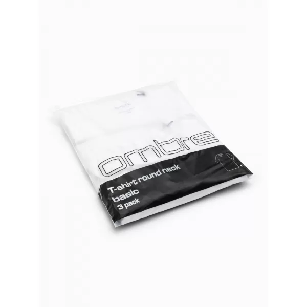  Férfi póló OMBRE OM-TSBS-0268 FEHÉR 