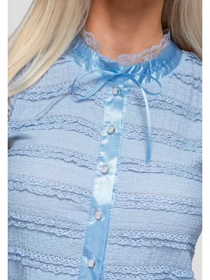 Női blúz OMBRE OW-TS-E0066 KÉK
