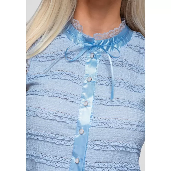  Női blúz OMBRE OW-TS-E0066 KÉK 