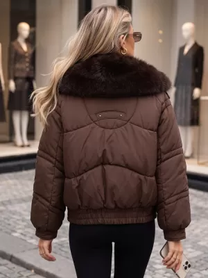 Női kabát DSTREET TY6006 BARNA