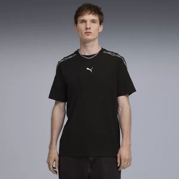  Férfi póló PUMA ESS TAPE TEE 69169301 PUMA FEKETE 