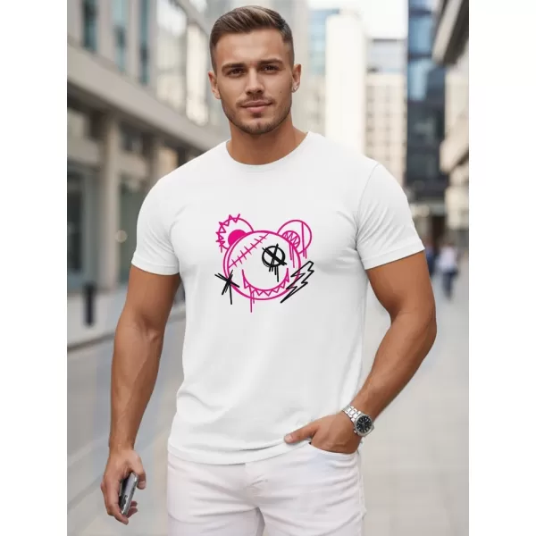  Férfi póló DSTREET NX0136R-WH FEHÉR 