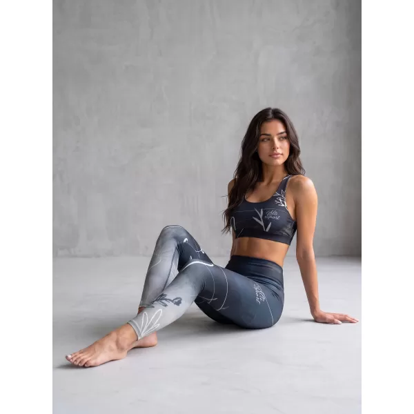  Női prémium hosszú leggings (új méretek) ALTISPORT VOJ/ALW083LEG05 FEKETE-FEHÉR 