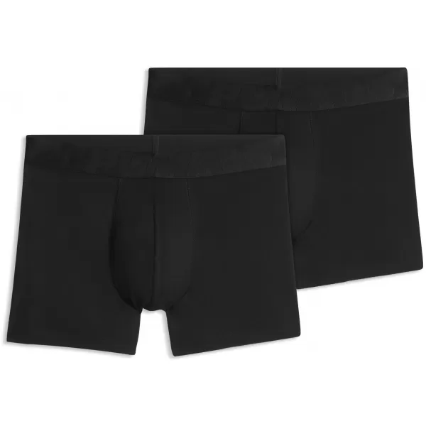  Férfi boxerek PUMA MEN SHINE ELASTIC BOXERS 2P 94780602 FEKETE 