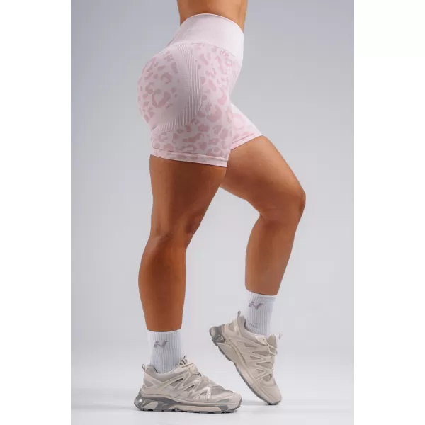  Kompressziós push-up rövidnadrág leopárdmintával NEBBIA PRIMAL 856 RÓZSASZÍN LEOPÁRD 