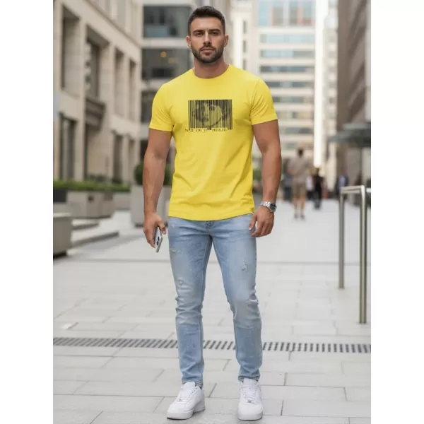  Férfi póló DSTREET NX5014R-YE BOROSTYÁN 