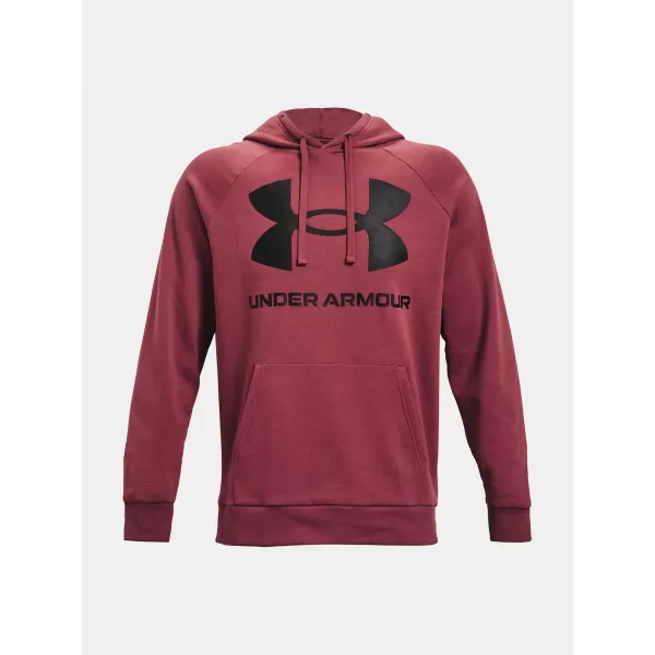  Férfi pulóver UNDER ARMOUR RIVAL FLEECE BIG LOGO HD 1357093-652 PIROS 