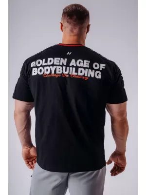 Férfi pólók NEBBIA OLYMPIA MUSCLE COVER 942 FEKETE