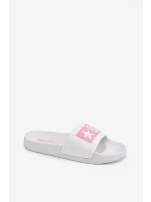 Gyermek papucs BIG STAR SHOES TT374A002 RÓZSASZÍN/FEHÉR