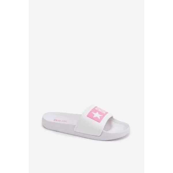  Gyermek papucs BIG STAR SHOES TT374A002 RÓZSASZÍN/FEHÉR 