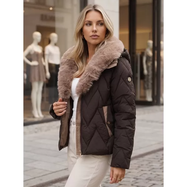  Női kabát DSTREET TY6084 BARNA 