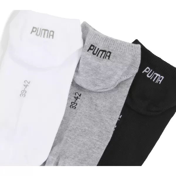  Zokni PUMA UNISEX SNEAKER PLAIN 3P 93862417 SZÜRKE/FEHÉR/FEKETE 