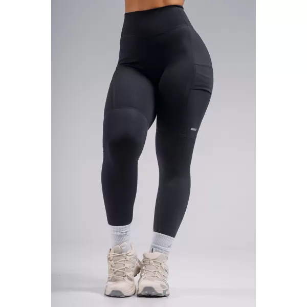  Magas derekú formáló leggings zsebekkel NEBBIA PRIMAL 851 FEKETE 