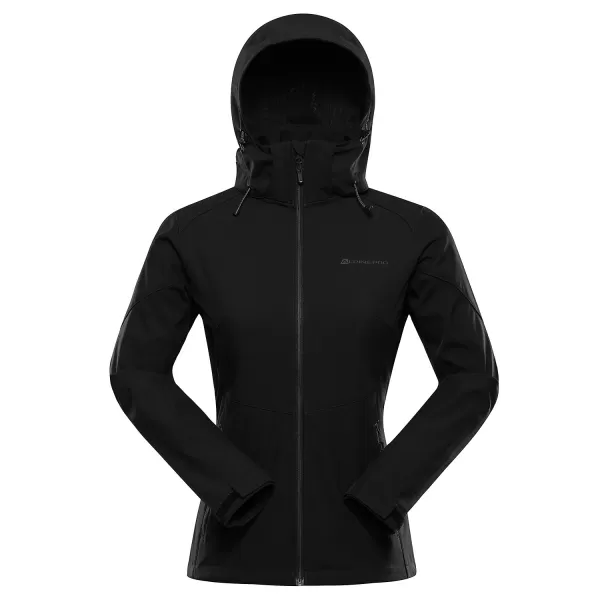  Női softshell kabát ALPINE PRO GEDERA FEKETE 