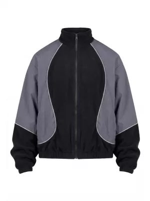 Férfi tréningruha kabát URBAN CLASSICS TB8602-07652 FEKETE/MÁGNES