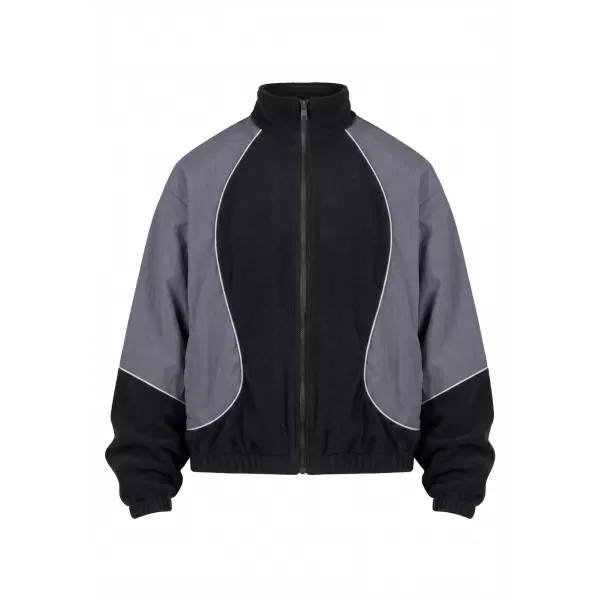  Férfi tréningruha kabát URBAN CLASSICS TB8602-07652 FEKETE/MÁGNES 