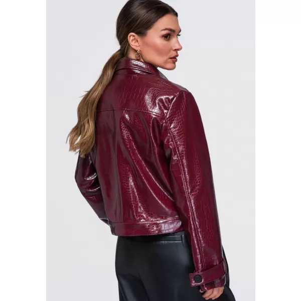  Női kabát OMBRE OW-JAFL-0145 BURGUNDIA 