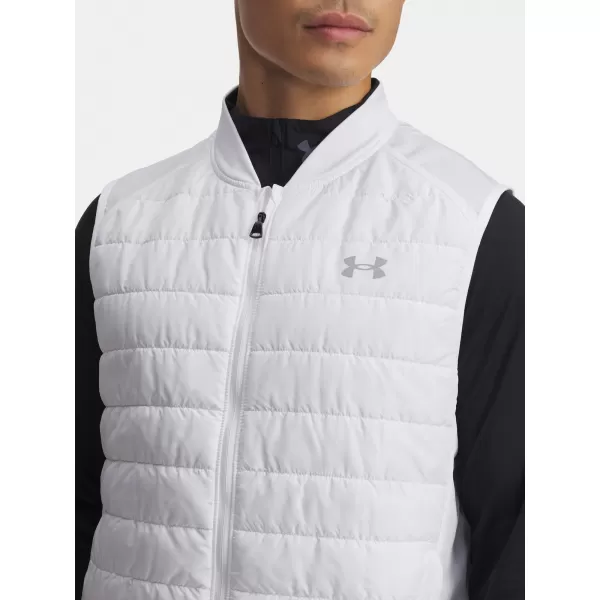 Férfi mellény UNDER ARMOUR LAUNCH INSULATED VEST 1380870-100 FEHÉR 