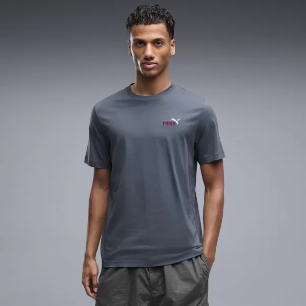  Férfi póló PUMA GRAPHICS 2 COLOR SMALL NO. 1 LOGO TEE 68471737 ESTI KÉK 