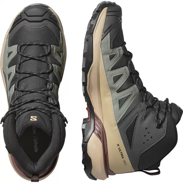  Férfi cipők SALOMON X ULTRA 360 MID GORE-TEX L47743300 FANTOM/DESSZERT CSER/RUM MAZSOLA 