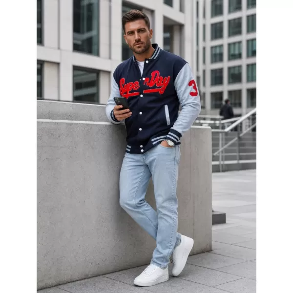  Férfi pulóver DSTREET BX5443 SÖTÉTKÉK 