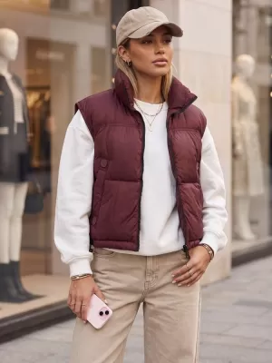 Női mellény DSTREET TY5971 BURGUNDIA