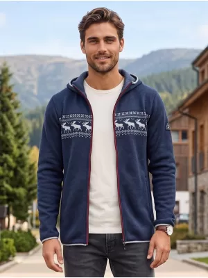 Meleg férfi pulóver ALPINE PRO NORES HOLDFÉNYES ÓCEÁNI VÁLTOZAT PA