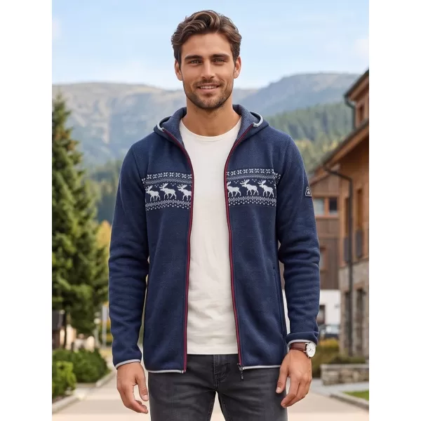  Meleg férfi pulóver ALPINE PRO NORES HOLDFÉNYES ÓCEÁNI VÁLTOZAT PA 