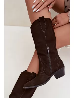 Női cowboy csizma BOTO 5312 BARNA