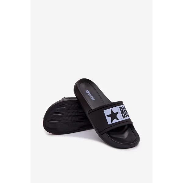  Gyermek papucs BIG STAR SHOES TT374A003 FEKETE/KÉK 