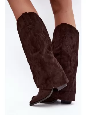 Női cowboy csizma BOTO 2588A BARNA