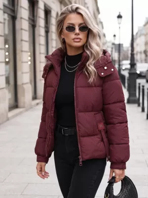 Női kabát DSTREET TY5749 BURGUNDIA