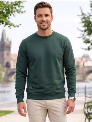Férfi pulóver ALTISPORT NP/ALMST43001 ÜVEG ZÖLD