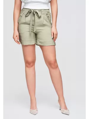 Női rövidnadrág OMBRE OW-ST-E0006 KHAKI