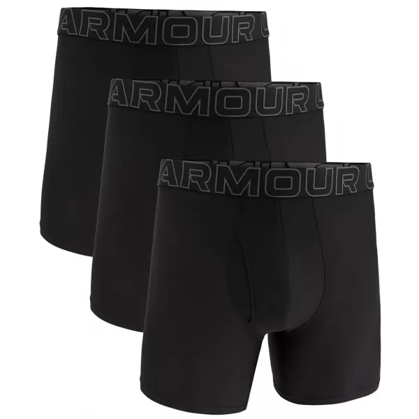  Férfi boxerek UNDER ARMOUR M UA PERF TECH MESH 6IN 1383884-001 FEKETE 